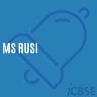 Ms Rusi Middle School Logo