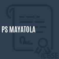 Ps Mayatola Primary School Logo