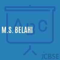 M.S. Belahi Middle School Logo