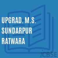 Upgrad. M.S. Sundarpur Ratwara Middle School Logo