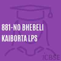 881-No Bhebeli Kaiborta Lps Primary School Logo