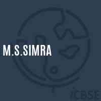 M.S.Simra Middle School Logo