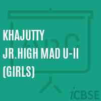 Khajutty Jr.High Mad U-Ii (Girls) School Logo