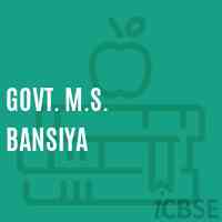 Govt. M.S. Bansiya Middle School Logo