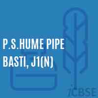 P.S.Hume Pipe Basti, J1(N) Primary School Logo