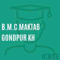 B.M.C.Maktab Gondpur Kh Primary School Logo