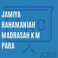 Jamiya Rahamaniah Madrasah K M Para Primary School Logo