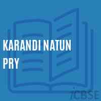 Karandi Natun Pry Primary School Logo