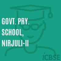Govt. Pry. School, Nirjuli-Ii Logo