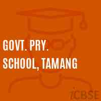 Govt. Pry. School, Tamang Logo