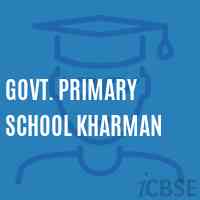 Govt. Primary School Kharman Logo