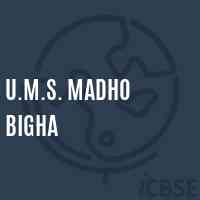 U.M.S. Madho Bigha Middle School Logo