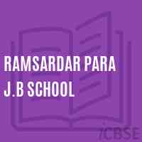 Ramsardar Para J.B School Logo