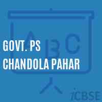 Govt. Ps Chandola Pahar Primary School Logo