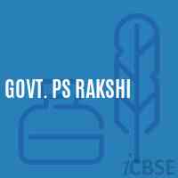 Govt. Ps Rakshi Primary School Logo
