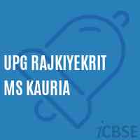 Upg Rajkiyekrit Ms Kauria Middle School Logo