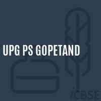 Upg Ps Gopetand Primary School Logo