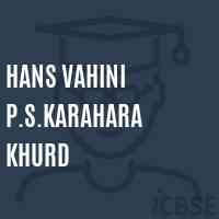 Hans Vahini P.S.Karahara Khurd Middle School Logo