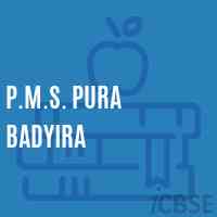 P.M.S. Pura Badyira Middle School Logo