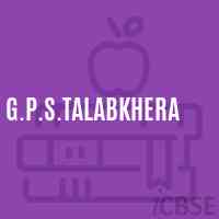 G.P.S.Talabkhera Primary School Logo