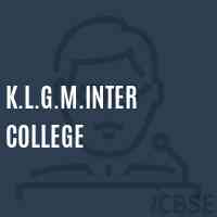 K.L.G.M.Inter College High School Logo