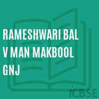 Rameshwari Bal V Man Makbool Gnj Primary School Logo
