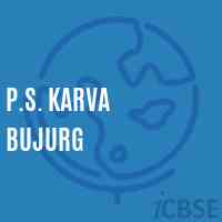 P.S. Karva Bujurg Primary School Logo