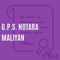 G.P.S. Notara Maliyan Primary School Logo