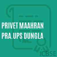 Privet Maahran Pra.Ups Dungla Middle School Logo