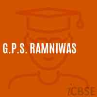 G.P.S. Ramniwas Primary School Logo