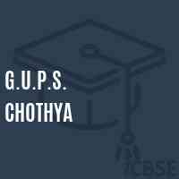 G.U.P.S. Chothya Middle School Logo
