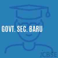 Govt. Sec. Baru Secondary School Logo