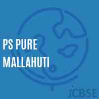 Ps Pure Mallahuti Primary School Logo