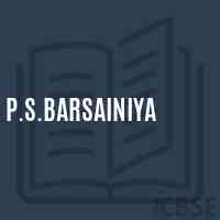 P.S.Barsainiya Primary School Logo