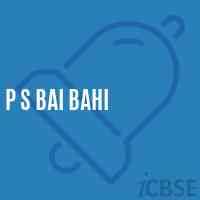 P S Bai Bahi Primary School Logo