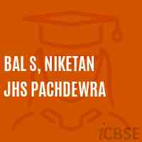 Bal S, Niketan Jhs Pachdewra Middle School Logo