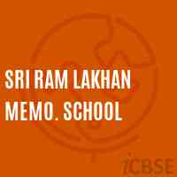 Sri Ram Lakhan Memo. School Logo