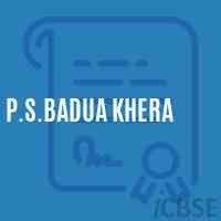 P.S.Badua Khera Primary School Logo