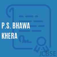 P.S. Bhawa Khera Primary School Logo