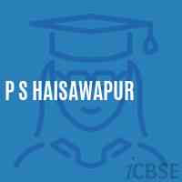 P S Haisawapur Primary School Logo