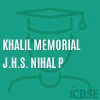Khalil Memorial J.H.S. Nihal P Middle School Logo