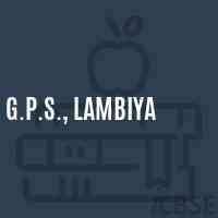 G.P.S., Lambiya Primary School Logo