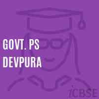 Govt. Ps Devpura Primary School Logo