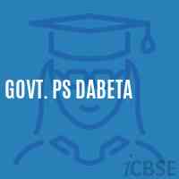 Govt. Ps Dabeta Primary School Logo