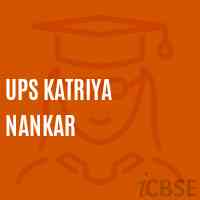 Ups Katriya Nankar Middle School Logo