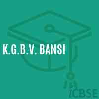 K.G.B.V. Bansi Middle School Logo