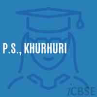P.S., Khurhuri Primary School Logo