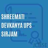 Shreemati Devkanya Ups Sirjam Middle School Logo