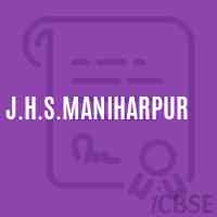 J.H.S.Maniharpur Middle School Logo