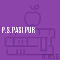 P.S.Pasi Pur Primary School Logo